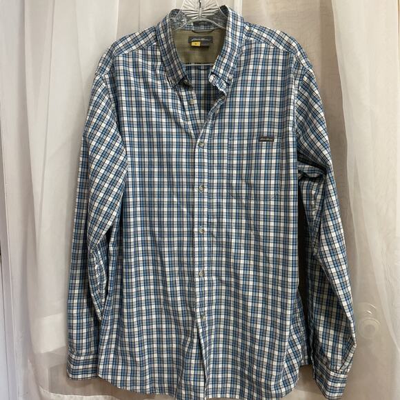 Eddie Bauer Men’s Classic Fix Long‎ Sleeve Plaid Lightweight Comfy Stylish - Picture 1 of 6